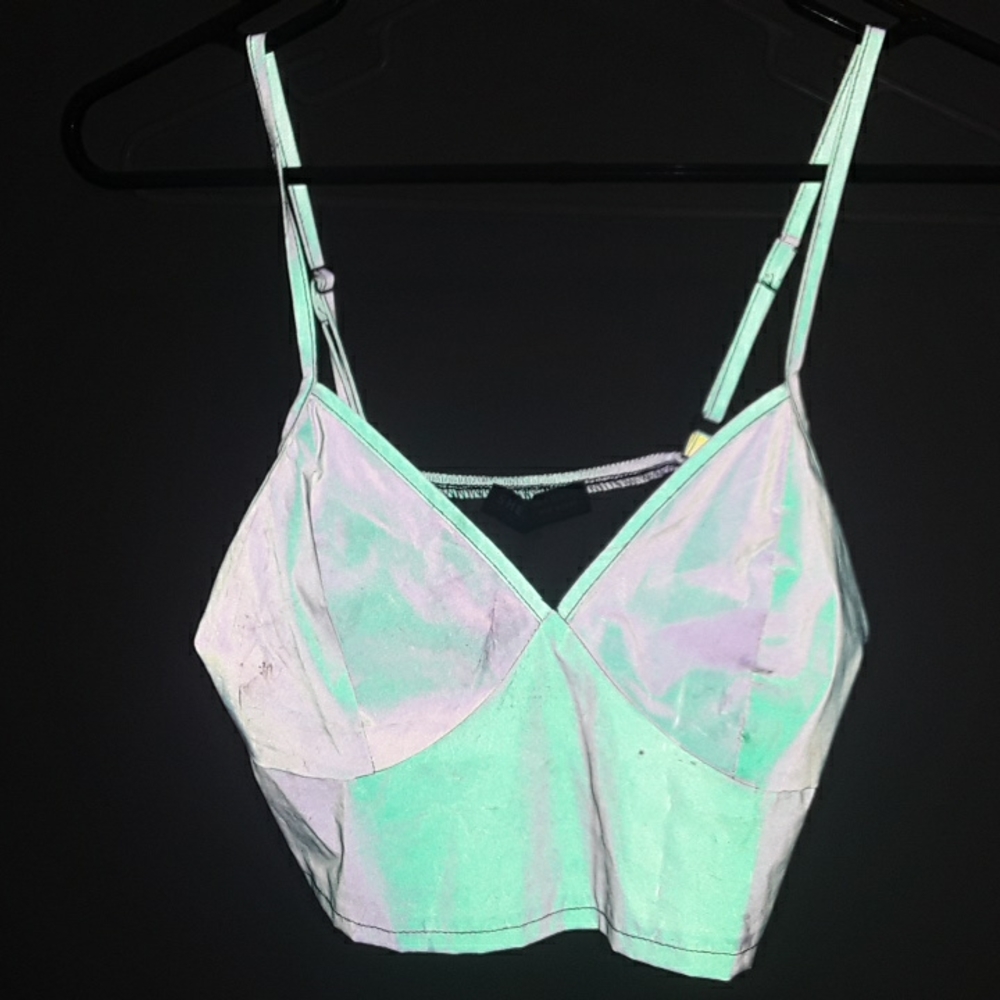 Reflectent Crop Top